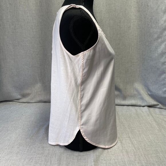 Banana Republic Tank Tops White Pink Set Polyester‎ Cotton Women’s Petite Small - Picture 10 of 12